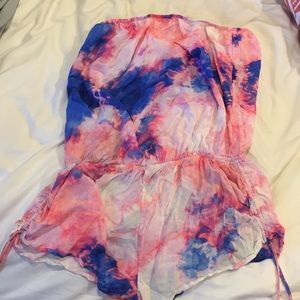 Cotton candy color romper